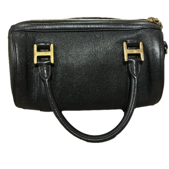 MCM Black Leather Small Boston Handbag - Picture 3 of 11
